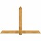 Ekena Millwork Eugene Rough Sawn Timber Gable Bracket, Western Red Cedar, 84"W x 56"H x 2"D x 6"F, 16/12 Pitch GBW084X56X0206EUG00RWR - alternate 1